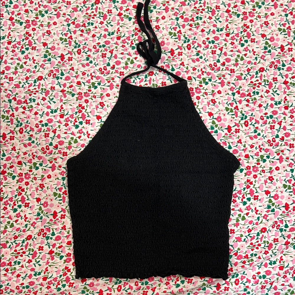 Garage Black Halter Tank Top